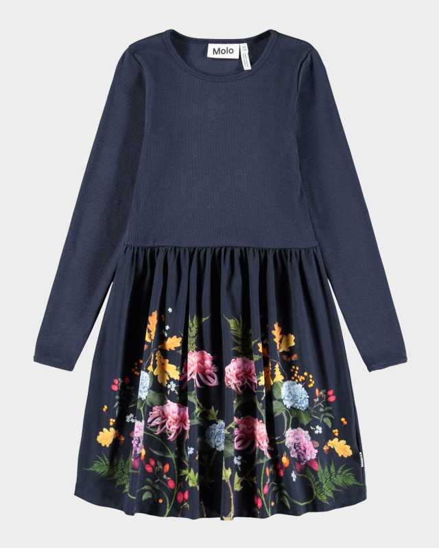 Girl's Credence Long-Sleeve Dress, Size 7